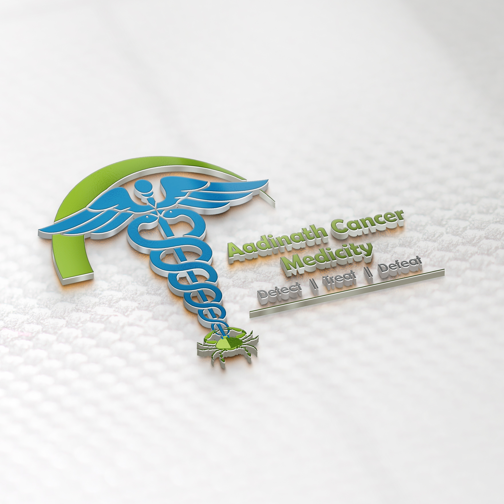 Adinath Cancer Hospital logo mockup